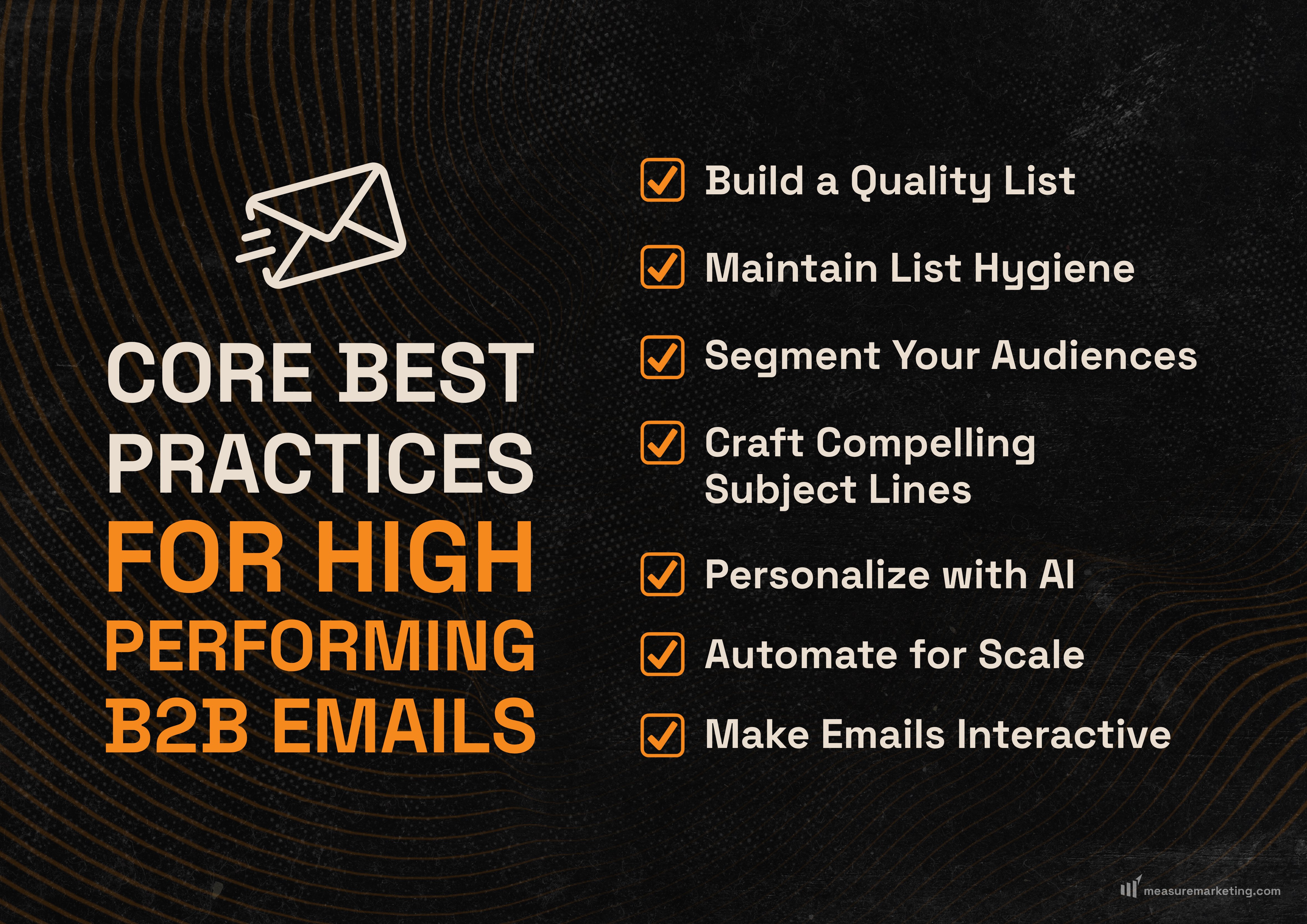 Core best practices for high performing B2B Emails