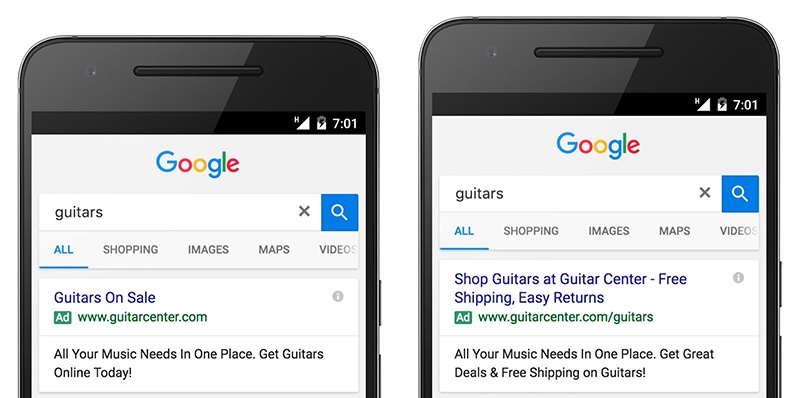 Google Expanded Text Ads