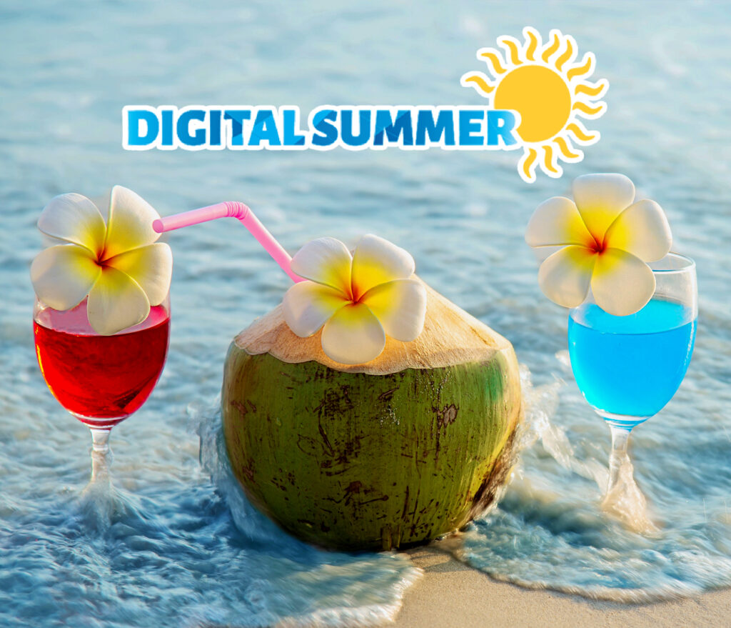 Enjoying summer with coconut water - link juice
